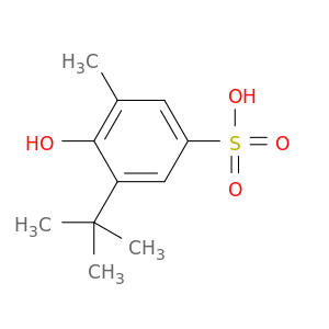 Benzenesulfonic acid, 3-(1,1-dimethylethyl)-4-hydroxy-5-methyl-