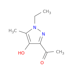 1-(1-乙基-4-羟基-5-甲基-1H-吡唑-3-基)乙酮