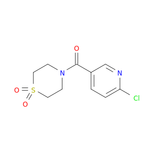 4-(6-Chloropyridine-3-carbonyl)-1lambda6-thiomorpholine-1,1-dione