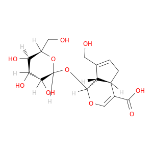 (1S,2S,6S)-9-(HYDROXYMETHYL)-2-[(2S,3R,4S,5R,6R)-3,4,5-TRIHYDROXY-6-(HYDROXYMETHYL)OXAN-2-YL]OXY-3-OXABICYCLO[4.3.0]NONA-4,8-DIENE-5-CARBOXYLIC ACID