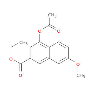 2-Naphthalenecarboxylic acid, 4-(acetyloxy)-7-methoxy-, ethyl ester