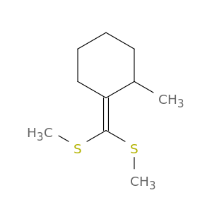 Cyclohexane, 1-[bis(methylthio)methylene]-2-methyl-