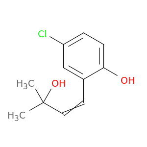 Phenol, 4-chloro-2-(3-hydroxy-3-methyl-1-butenyl)-