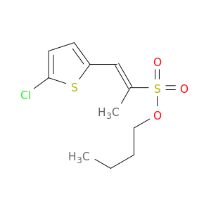 1-Propene-2-sulfonic acid, 1-(5-chloro-2-thienyl)-, butyl ester, (1E)-
