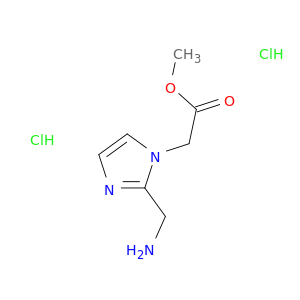 1H-咪唑-1-乙酸,2-(氨基甲基)-,盐酸甲酯,盐酸甲酯(1：2)