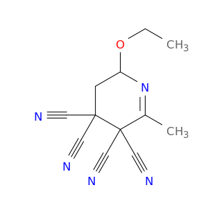 3,3,4,4-Pyridinetetracarbonitrile, 6-ethoxy-5,6-dihydro-2-methyl-