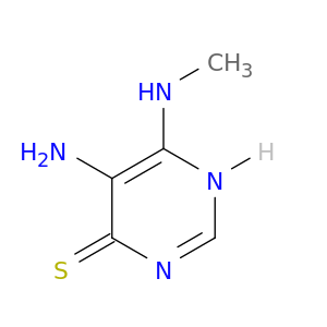4(1H)-Pyrimidinethione, 5-amino-6-(methylamino)-