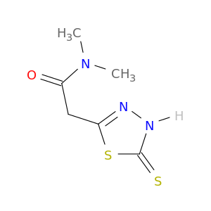1,3,4-Thiadiazole-2-acetamide, 4,5-dihydro-N,N-dimethyl-5-thioxo-