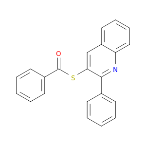 Benzenecarbothioic acid, S-(2-phenyl-3-quinolinyl) ester