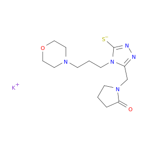 Potassium 4-(3-morpholinopropyl)-5-((2-oxopyrrolidin-1-yl)methyl)-4H-1,2,4-triazole-3-thiolate