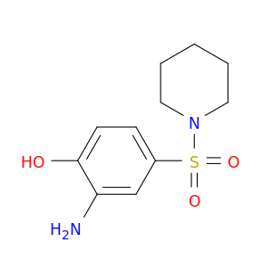2-氨基-4-(1-哌啶基磺酰基)苯酚