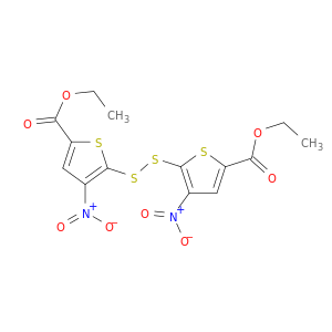 ETHYL 5-(5-ETHOXYCARBONYL-3-NITRO-THIOPHEN-2-YL)DISULFANYL-4-NITRO-THIOPHENE-2-CARBOXYLATE