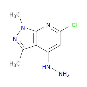 6-Chloro-4-hydrazinyl-1,3-dimethyl-1H-pyrazolo[3,4-b]pyridine