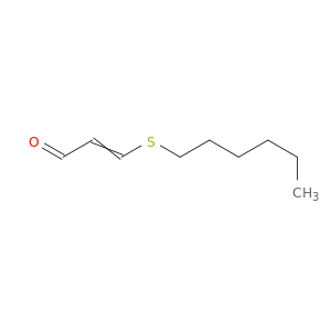 2-Propenal, 3-(hexylthio)-
