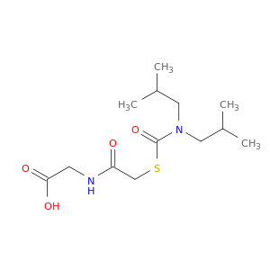 N-((((BIS(2-METHYLPROPYL)AMINO)CARBONYL)THIO)ACETYL)GLYCINE