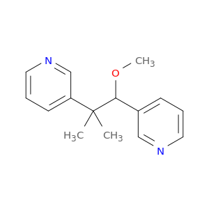 Pyridine, 3,3'-(2-methoxy-1,1-dimethyl-1,2-ethanediyl)bis-