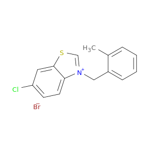 Benzothiazolium, 6-chloro-3-[(2-methylphenyl)methyl]-, bromide