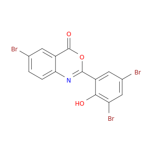 4H-3,1-Benzoxazin-4-one, 6-bromo-2-(3,5-dibromo-2-hydroxyphenyl)-