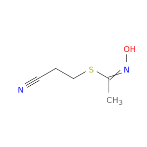 Ethanimidothioic acid, N-hydroxy-, 2-cyanoethyl ester