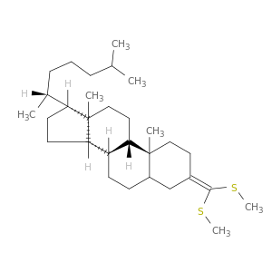 Cholestane, 3-[bis(methylthio)methylene]-