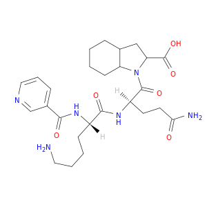 1H-Indole-2-carboxylicacid, N2-(3-pyridinylcarbonyl)-L-lysyl-D-g-glutamyloctahydro-, (2S,3aS,7aS)-