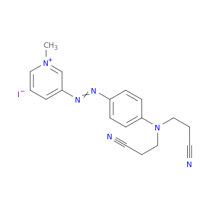 Pyridinium, 3-[[4-[bis(2-cyanoethyl)amino]phenyl]azo]-1-methyl-, iodide