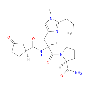 L-Prolinamide, N-[[(1S)-3-oxocyclopentyl]carbonyl]-2-propyl-L-histidyl-