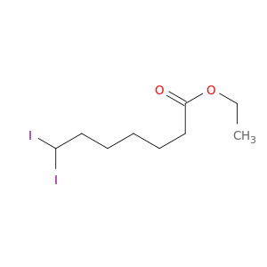 Heptanoic acid, 7,7-diiodo-, ethyl ester