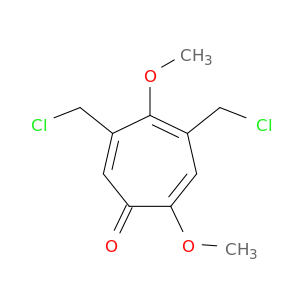 2,4,6-Cycloheptatrien-1-one, 4,6-bis(chloromethyl)-2,5-dimethoxy-