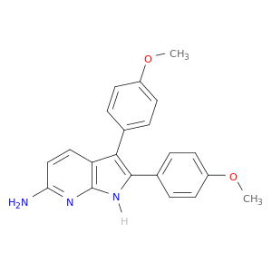 1H-Pyrrolo[2,3-b]pyridin-6-amine, 2,3-bis(4-methoxyphenyl)-