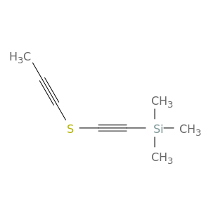 Silane, trimethyl[(1-propynylthio)ethynyl]-