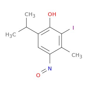 2-IODO-6-ISOPROPYL-3-METHYL-4-NITROSOPHENOL