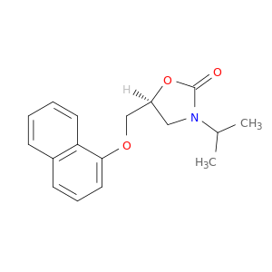 2-Oxazolidinone, 3-(1-methylethyl)-5-[(1-naphthalenyloxy)methyl]-, (S)-