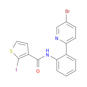 3-Thiophenecarboxamide, N-[2-(5-bromo-2-pyridinyl)phenyl]-2-iodo-