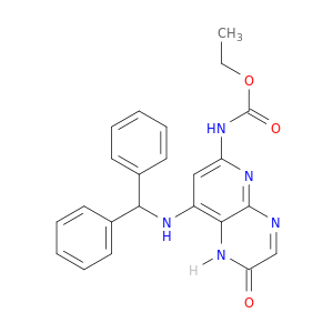 Carbamic acid,[8-[(diphenylmethyl)amino]-1,2-dihydro-2-oxopyrido[2,3-b]pyrazin-6-yl]-, ethylester (9CI)
