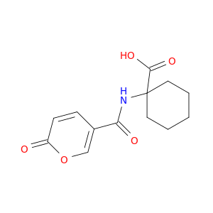Cyclohexanecarboxylic acid, 1-[[(2-oxo-2H-pyran-5-yl)carbonyl]amino]-