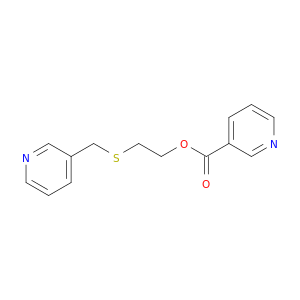 3-Pyridinecarboxylicacid, 2-[(3-pyridinylmethyl)thio]ethyl ester