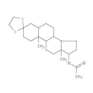10,13-dimethylhexadecahydrospiro[cyclopenta[a]phenanthrene-3,2'-[1,3]dithiolan]-17-yl acetate