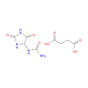 丁二酸,Compd。用N-(2,5-二氧氧-4-咪唑唑烷基)尿素(1：1)