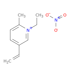Pyridinium, 5-ethenyl-1-ethyl-2-methyl-, nitrate