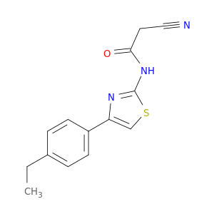 2-Cyano-N-[4-(4-ethylphenyl)-1,3-thiazol-2-yl]acetamide