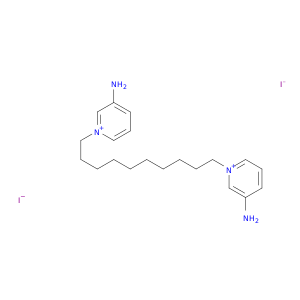 Pyridinium, 1,1'-(1,10-decanediyl)bis[3-amino-, diiodide