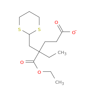 Pentanedioic acid, 2-(1,3-dithian-2-ylmethyl)-2-ethyl-, 1-ethyl ester