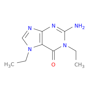 6H-Purin-6-one, 2-amino-1,7-diethyl-1,7-dihydro-