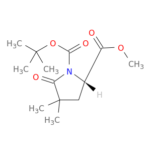 1-(叔丁基) 2-甲基 (S)-4,4-二甲基-5-氧代吡咯烷-1,2-二甲酸酯
