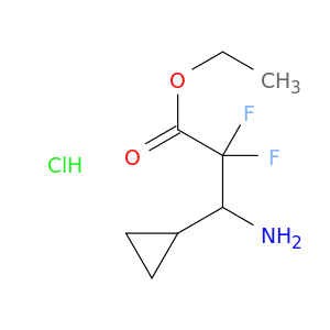 Ethyl 3-Amino-3-cyclopropyl-2,2-difluoropropanoate Hydrochloride