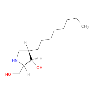 2-Pyrrolidinemethanol, 3-hydroxy-4-octyl-, (2S,3R,4S)-