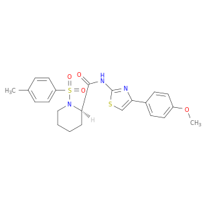 (R)-N-(4-(4-甲氧基苯基)噻唑-2-基)-1-对甲苯磺酰基哌啶-2-甲酰胺
