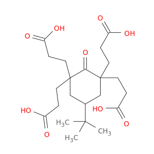 1,1,3,3-Cyclohexanetetrapropanoic acid, 5-(1,1-dimethylethyl)-2-oxo-