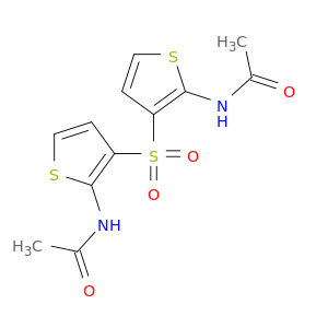Acetamide, N,N'-(sulfonyldi-3,2-thiophenediyl)bis- (9CI)